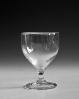 Antique glass rummer ovoid English circa 1800