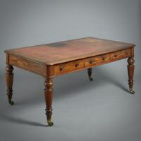 Regency Mahogany Library Table Attributed to Gillows