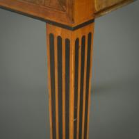 George III Burr-Maple, Fustic, Ebony and Holly Harlequin Pembroke Table By Mayhew And Ince