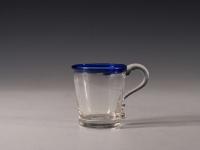 Antique punch cup blue rim circa 1820