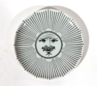 Piero Fornasetti Ceramic Coasters Soli E Lune Pattern, 1960s
