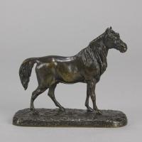 Late 19th Century Animalier Bronze Sculpture "Cheval Arabe No.3" by Pierre Jules