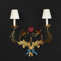 Unusual French Tole Wall Light