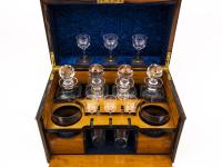 Overview of the Decanter box with the lid up and front dropped down