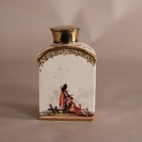 Back of 18th century Meissen tea canister
