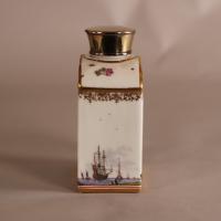 Other side of Meissen tea canister