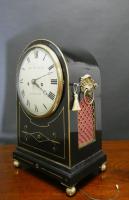 Regency Ebonised Bracket Clock by John Hemingway