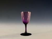 Antique wine glass amethyst English circa 1870