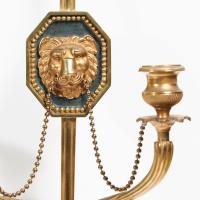 Italian Ormolu Wall Lights or Appliques in the French Empire Style
