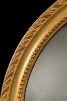 Nineteenth Century round giltwood mirror