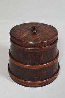 19th century treen coopered dry goods barrel