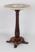 early 19th century marble-topped pedestal table
