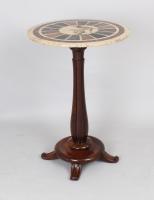 early 19th century marble-topped pedestal table