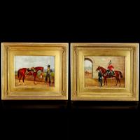 A Pair of Equestrian Portraits, 1884
