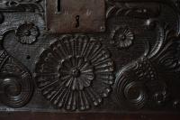 A highly impressive and finely carved boarded oak chest, West Country, circa 1630
