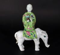 Chinese Export Immortal Figures Mounted on the Back of Animals, Circa 1780