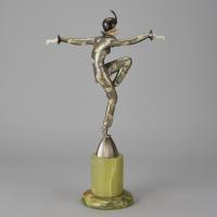 Early 20th Century Art Deco Bronze Sculpture entitled “Con Brio” by Josef Lorenzl & Crejo