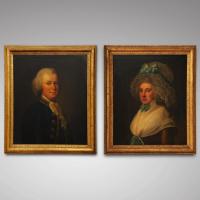 18th Century Portraits of a Husband and Wife