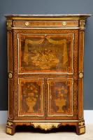 A Louis XVI Ormolu-Mounted, Kingwood, Amaranth, Sycamore and Fruitwood Inlaid Secretaire A Abattant attributed to Roger Vandercruse, called Lacroix  Circa 1770