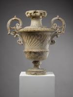 A Rare Pair of 18th-Century Sicilian Alabaster Vases, Circa 1750