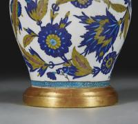 An Iznik Style Vase Lamp