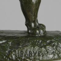 19th Century Animalier Bronze Study entitled "Jaguar Debout" by Antoine L Barye