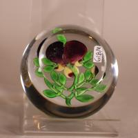 Base of Baccarat pansy glass paperweight
