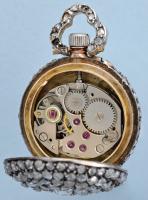 Small Diamond Set Gold Watch and Pendant