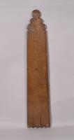 S/5980 Antique Treen Mid 18th Century Carved Beech Friesland Mangle Board