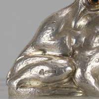 21st Century Contemporary "Frog Cruet Set" English Silver