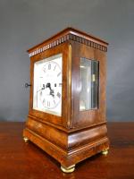 Regency Walnut Library Bracket Clock by Barrauds, London