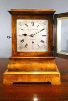 Regency Walnut Library Bracket Clock, Haley & Milner, London