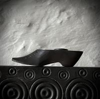 Welsh slate folk art shoe