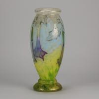 Early 20th Century Art Nouveau Glass Vase entitled “Daturas Vase” by Daum Frères