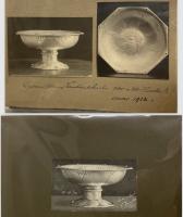 A Frans Zwollo Snr large Dutch silver stone set bowl