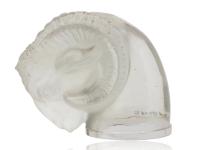 Side of the Rene Lalique Rams Head