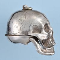 Silver Skull Watch