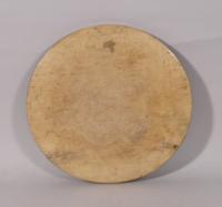 S/6011 Antique Treen Early 19th Century Circular Sycamore Platter