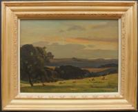 Ernest Higgins Rigg "Swaledale, Moonlight" oil painting