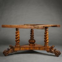 William IV  'Antiquarian' Yew Wood Centre Table