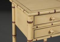Edwardian Faux Bamboo Bedside Tables