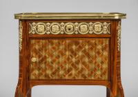 A Transitional Ormolu-Mounted Tulipwood, Bois Citronnier and Parquetry table a Ecrire by Roger Vandercruse, Known as Lacroix  Circa 1765
