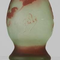 Early 20th Century Cameo Glass "Slender Art Nouveau Vase" by Emile Galle