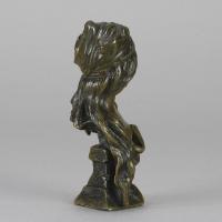 Late 19th Century Art Nouveau Bronze Bust "Esmerelda" by Emmanuel Villanis