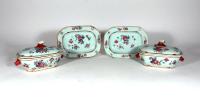 Chinese Export Porcelain Famille Rose Sauce Tureens