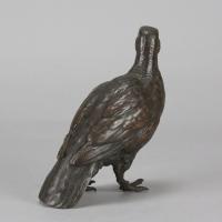 Early 20th Century Cold-Painted Bronze "Red Grouse" by Franz Bergman
