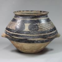 Side of Chinese Neolithic funerary urn
