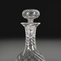 A Pair of Arts and Crafts Glass Decanters