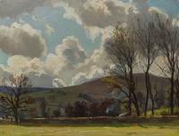 Ernest Higgins Rigg "Crackpot Ghyll, Swaledale" oil painting