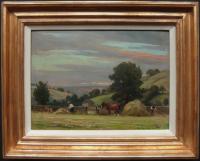 Ernest Higgins Rigg "The Hay Field, Low Row" oil painting